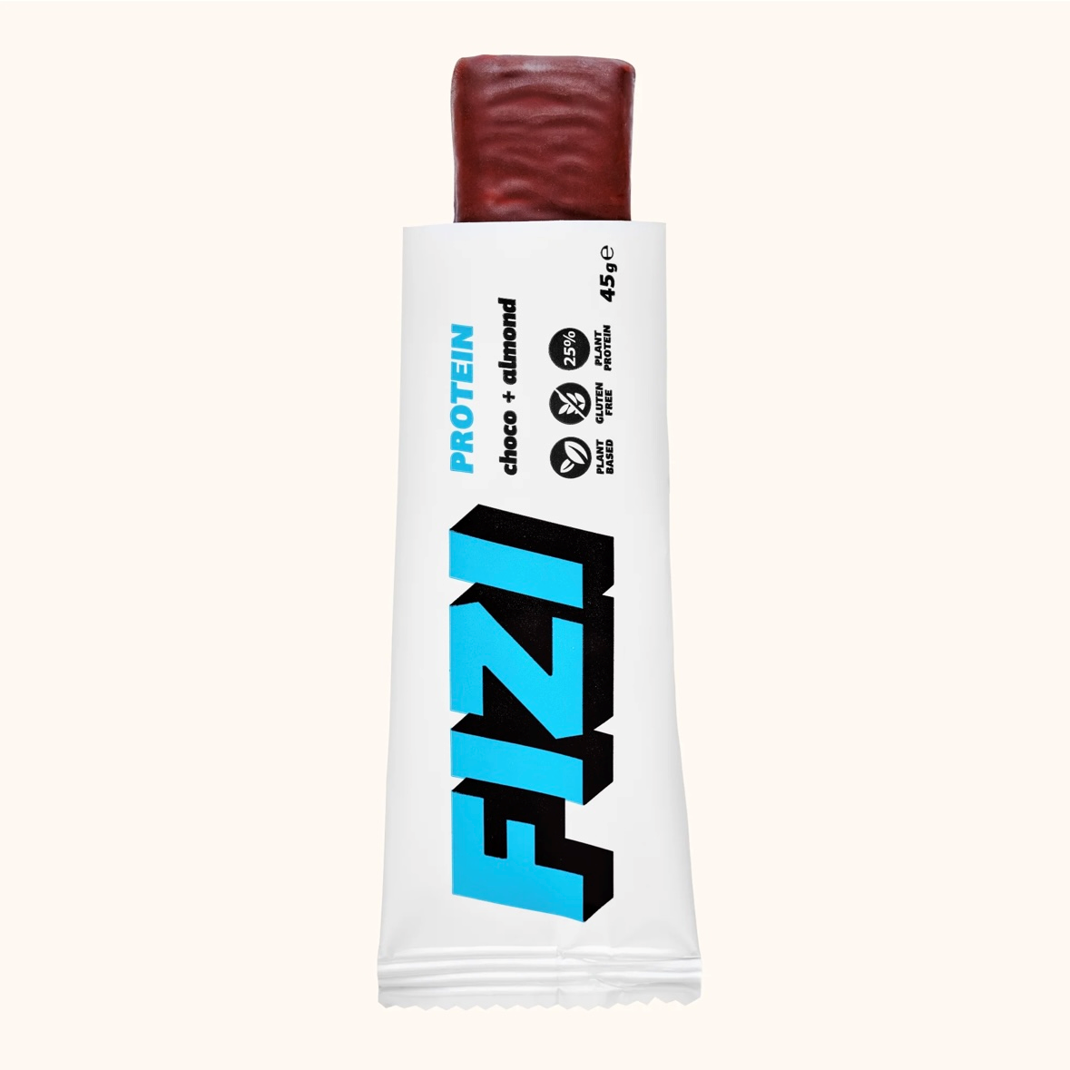 БАТОНЧИК FIZI ПРОТЕЇНОВИЙ "ALMOND+CHOCO" Мигдаль-Шоколад БЕЗ ЦУКРУ