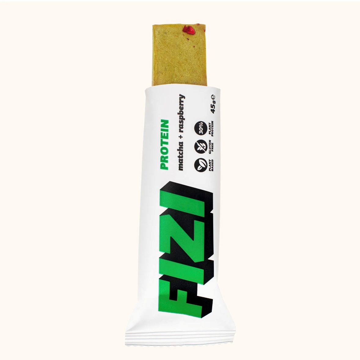 Батончик FIZI ПРОТЕЇНОВИЙ "RASPBERRY+MATCHA" Матча-Малина БЕЗ ЦУКРУ