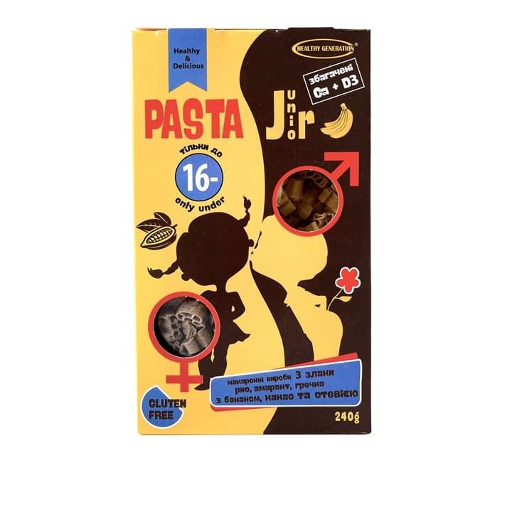 PASTA G банан, какао 240г HealthyGeneration БЕЗ ГЛЮТЕНУ