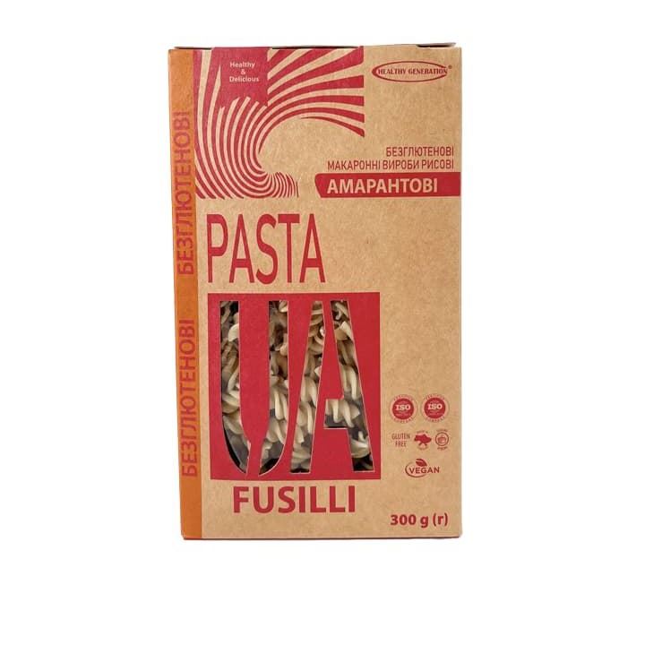 PASTA UA амарантова Healthy Generation 300г БЕЗ ГЛЮТЕНУ