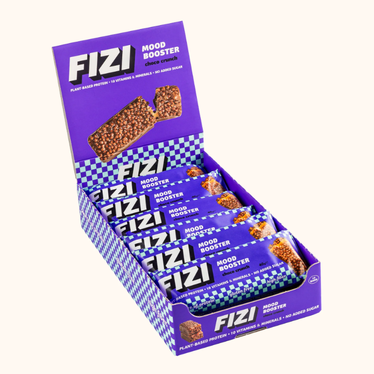 БАТОНЧИК FIZI "Choco Crunch" Шоколадний БЕЗ ЦУКРУ