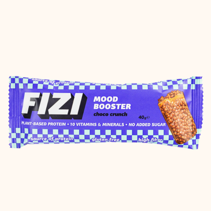 БАТОНЧИК FIZI "Choco Crunch" Шоколадний БЕЗ ЦУКРУ