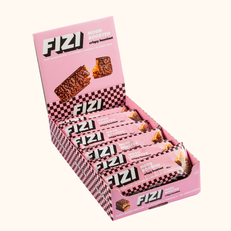 БАТОНЧИК FIZI "Crispy Hazelnut" Хрусткий Фундук БЕЗ ЦУКРУ
