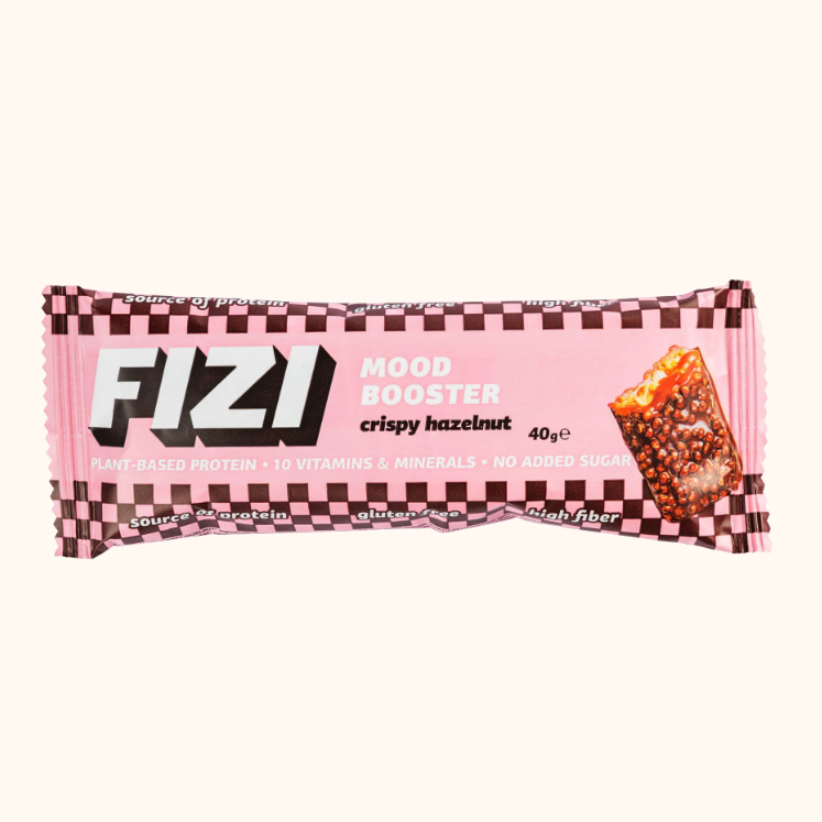 БАТОНЧИК FIZI "Crispy Hazelnut" Хрусткий Фундук БЕЗ ЦУКРУ