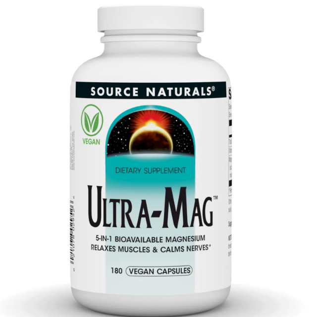 Магній Ultra-Mag Source Naturals 180 капсул