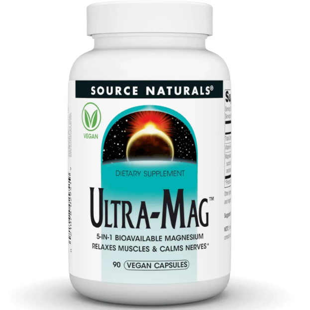 Магній Ultra-Mag Source Naturals 90 капсул