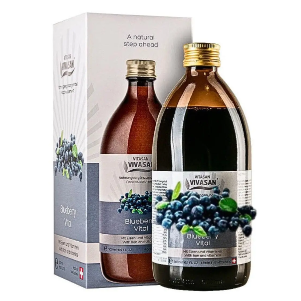 Напій Чорниця Вітал Blueberry Vital Вівасан Швейцарія 500 мл