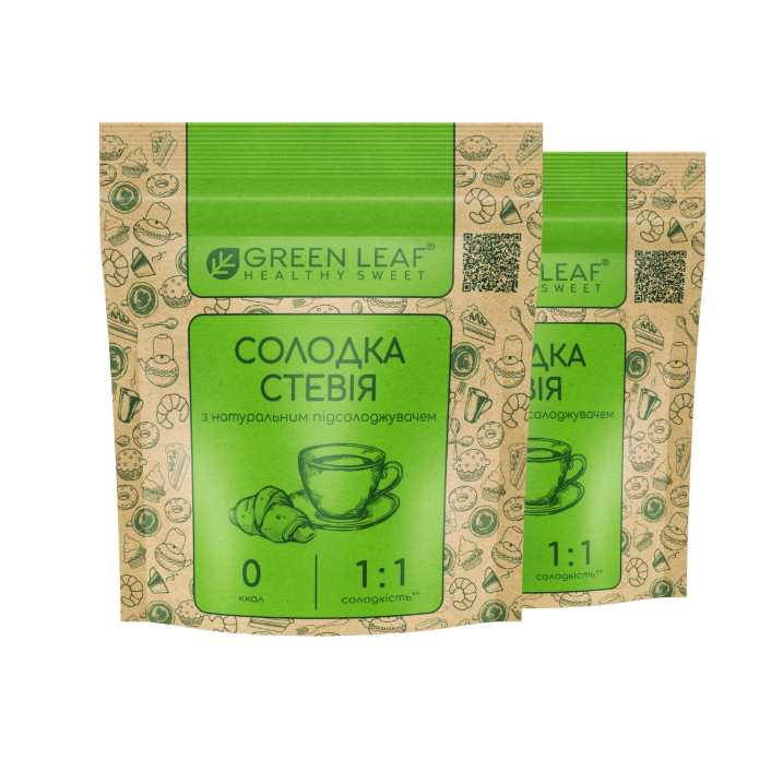 Солодка стевія 1:1 100г Green Leaf