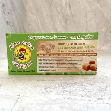 Суміш морозива карамель 90г ЖУЖУЛЯ