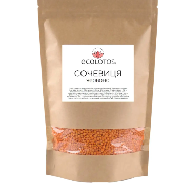 Сочевиця червона 1кг ECOLOTOS
